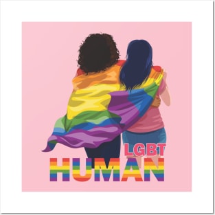 Human LGBT Posters and Art